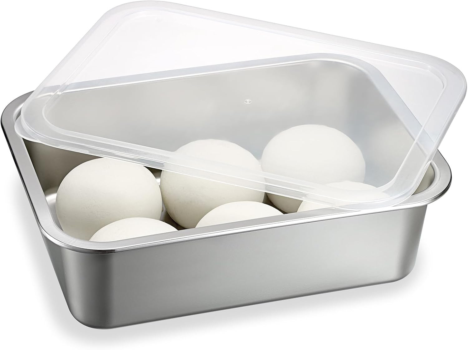 Pizza Dough Proofing Box Stackable Stainless Steel Food Storage Box Container