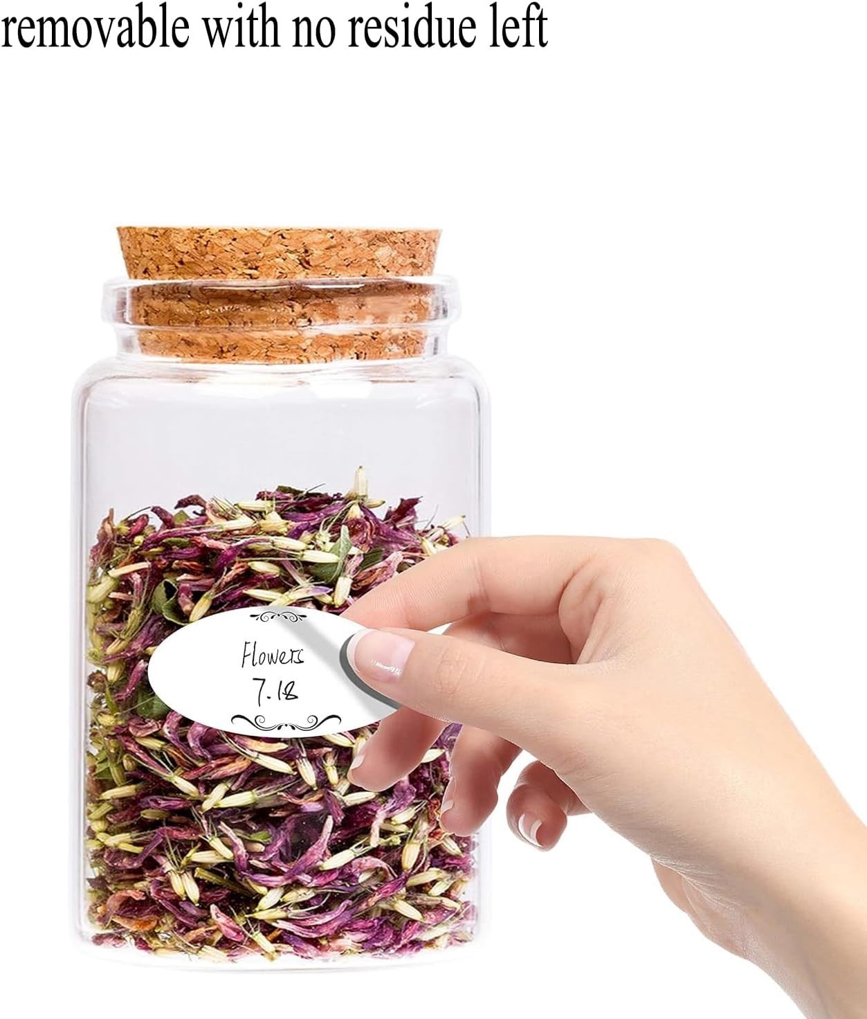 300PCS Food Labels 2x1in Removable Freezer Pantry Jar Container Stickers Kitchen