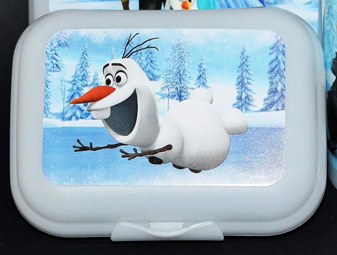 Tupperware Disney Frozen Olaf Hinged Oyster Storage Container -Rare – CUTE! New