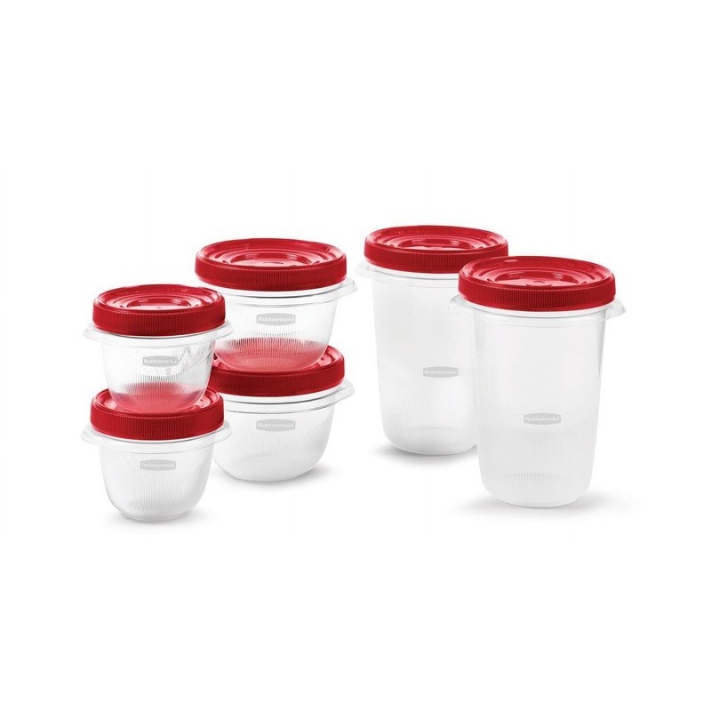 12 Piece Food Storage Containers Set BPA Free Stackable Microwave Freezer Safe