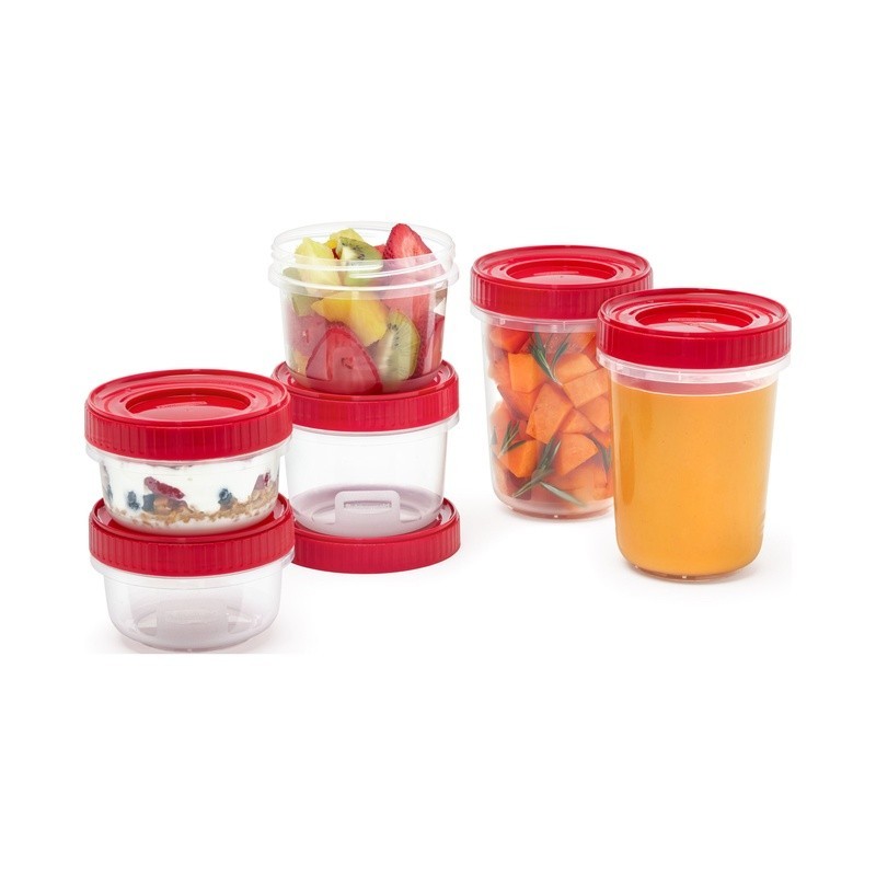 12 Piece Food Storage Containers Set BPA Free Stackable Microwave Freezer Safe