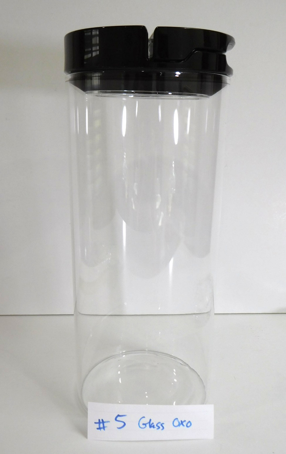 “GLASS” OXO GOOD GRIPS ~ size # ~ FLIPLOCK CANISTER storage jar container (#5)