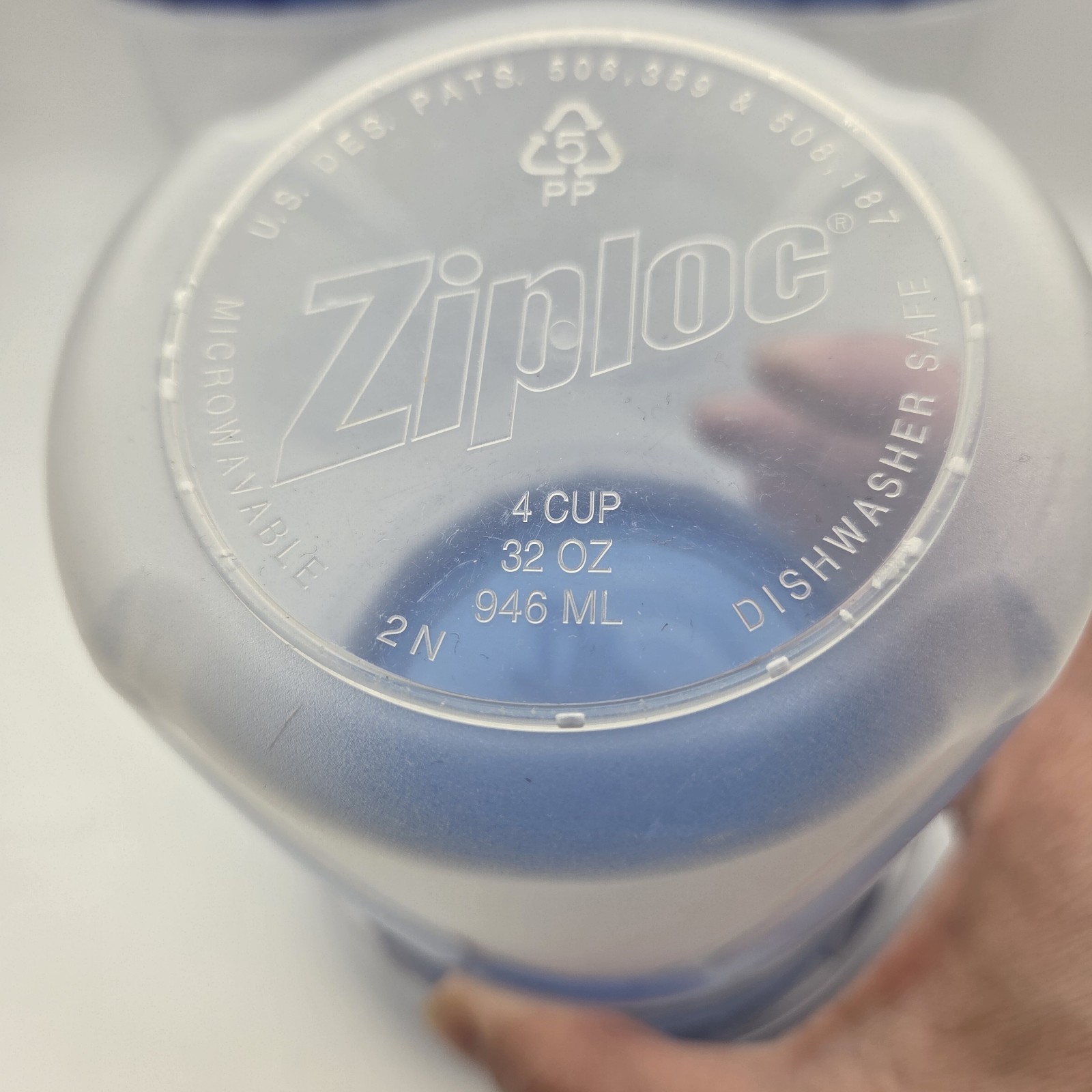 Ziploc TWIST N LOC Medium Round 1 Quart 32oz Food Storage Containers Set of 5