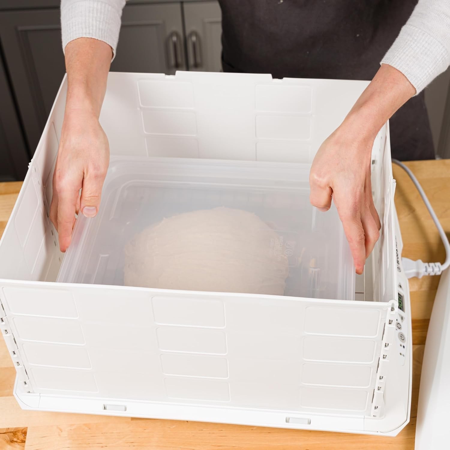 Proofing Container 2 Pack W/ 6L Capacity Fits Up to 3000 Grams of Dough Bread