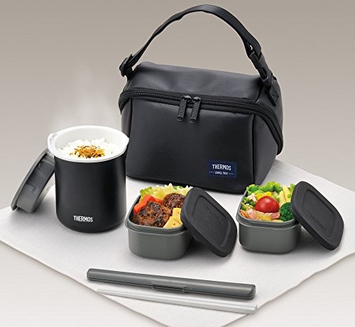 Thermos Insulated Lunch Box Approx. 0.8 Cup Matte Black DBQ-362 MTBK