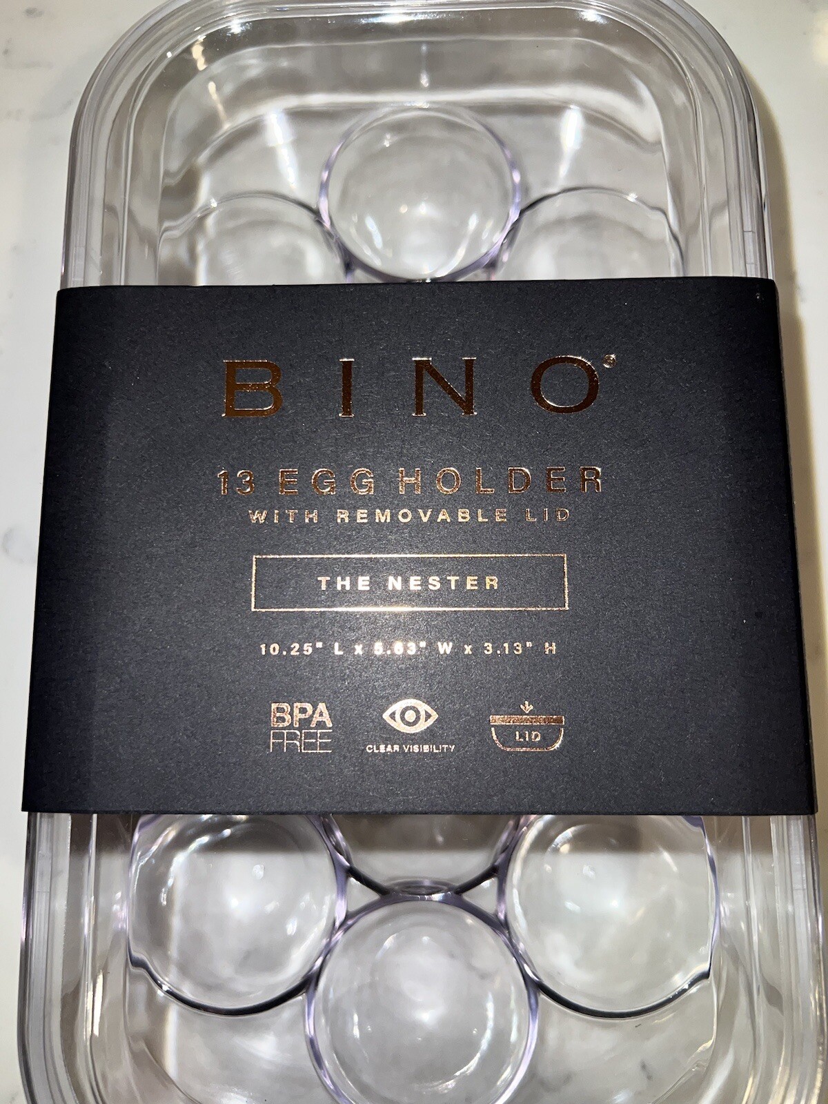 BINO 13 Egg Holder Container Removeable Lid The Nester Collection NEW