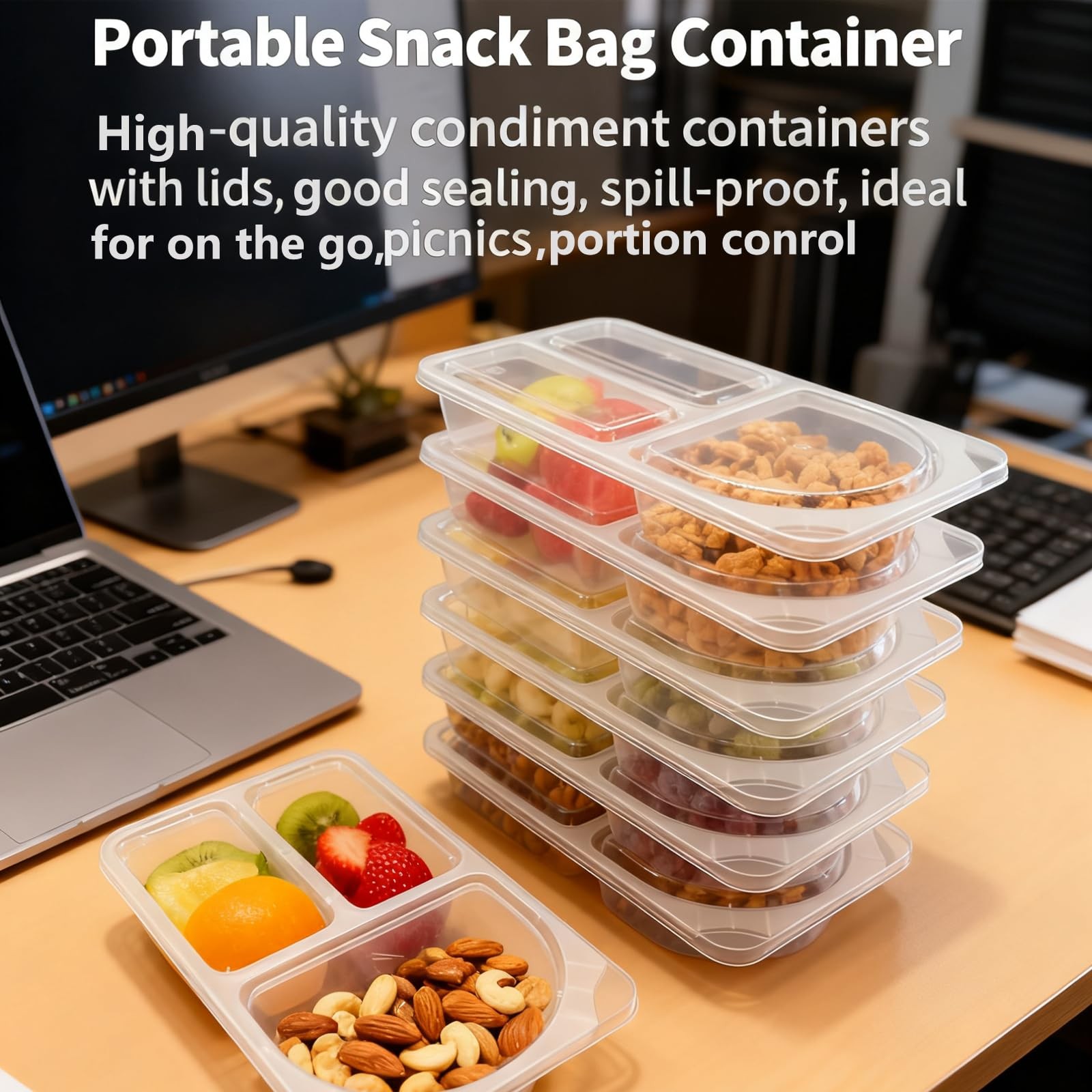 9 OZ New Snack Containers & Reusable Snack Containers with Lids for Kid,Snack…
