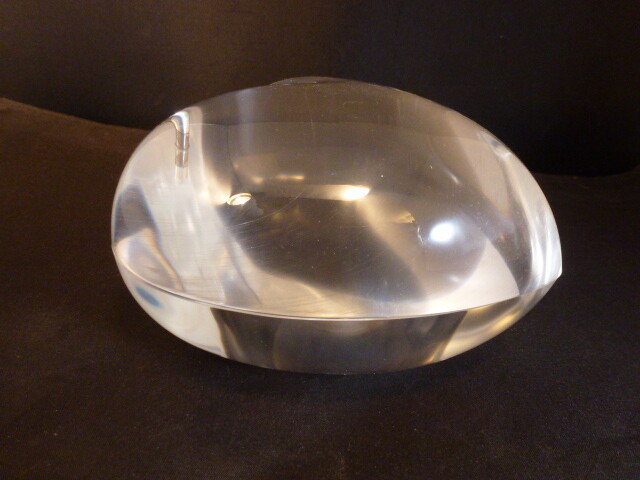 Lucite Acrylic Heart BOWL / BOX Candy DISH MID CENTURY MODERN VALENTINES