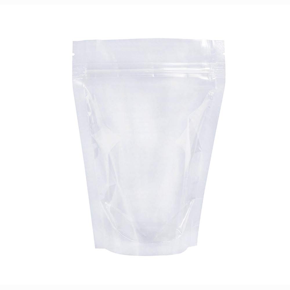 100 Pack (Outside Size 4.3×7.1 inch)(Inside Size 3.86×4.53 inch) Clear Reseal…