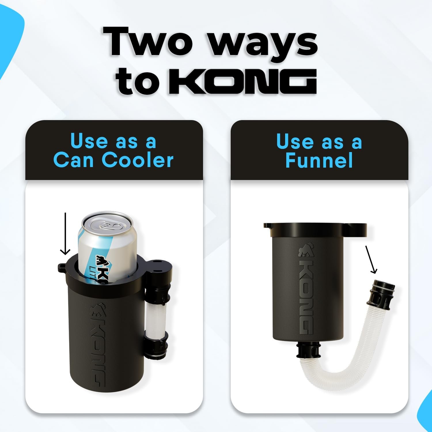 Kong Beer Bong The Kong 2.0 – A Portable Can Or Bottle Cooler/Cup A Detachable