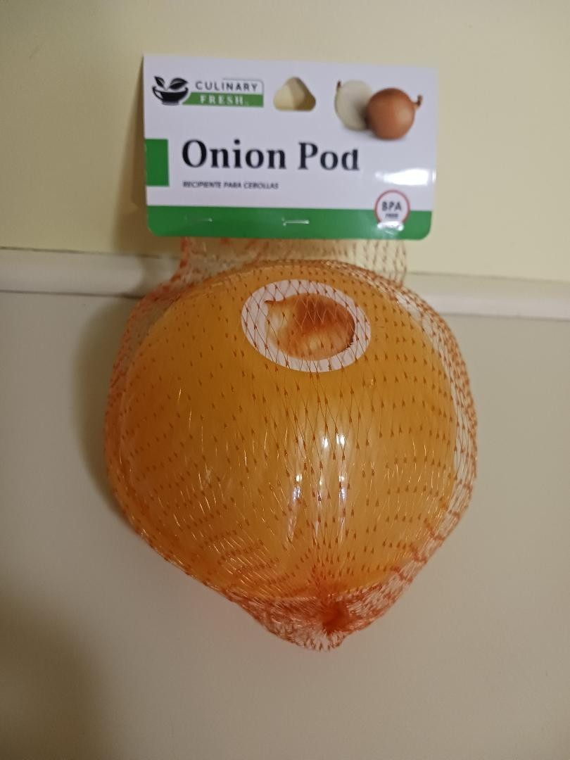Orange Onion Pod Storage Culinary Fresh BPA Free Dishwasher Safe Food Safe