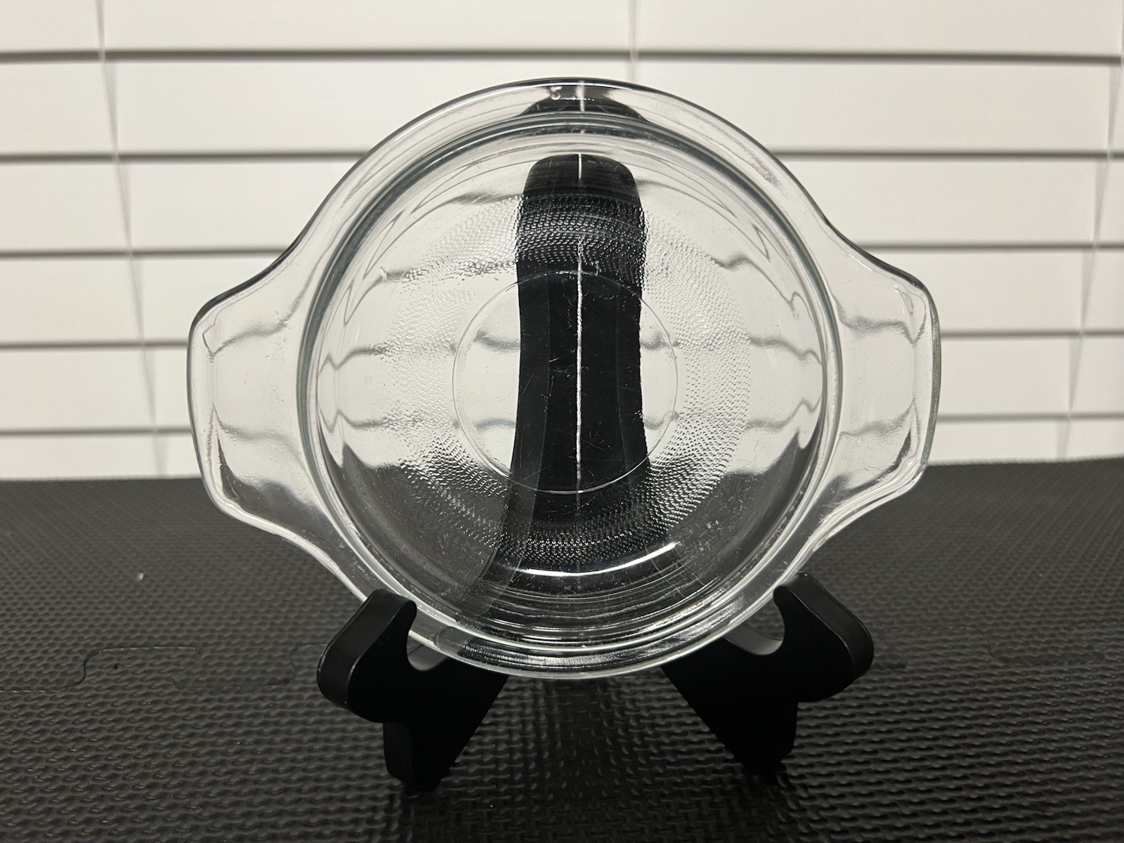 Clear Glass Lid For Small Casserole Or Storage Container. 5 1/4” Diameter