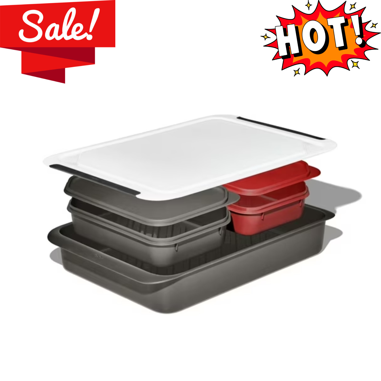OXO Softworks Grilling Prep Food Storage Carry System Outdoor BBQ Organizer