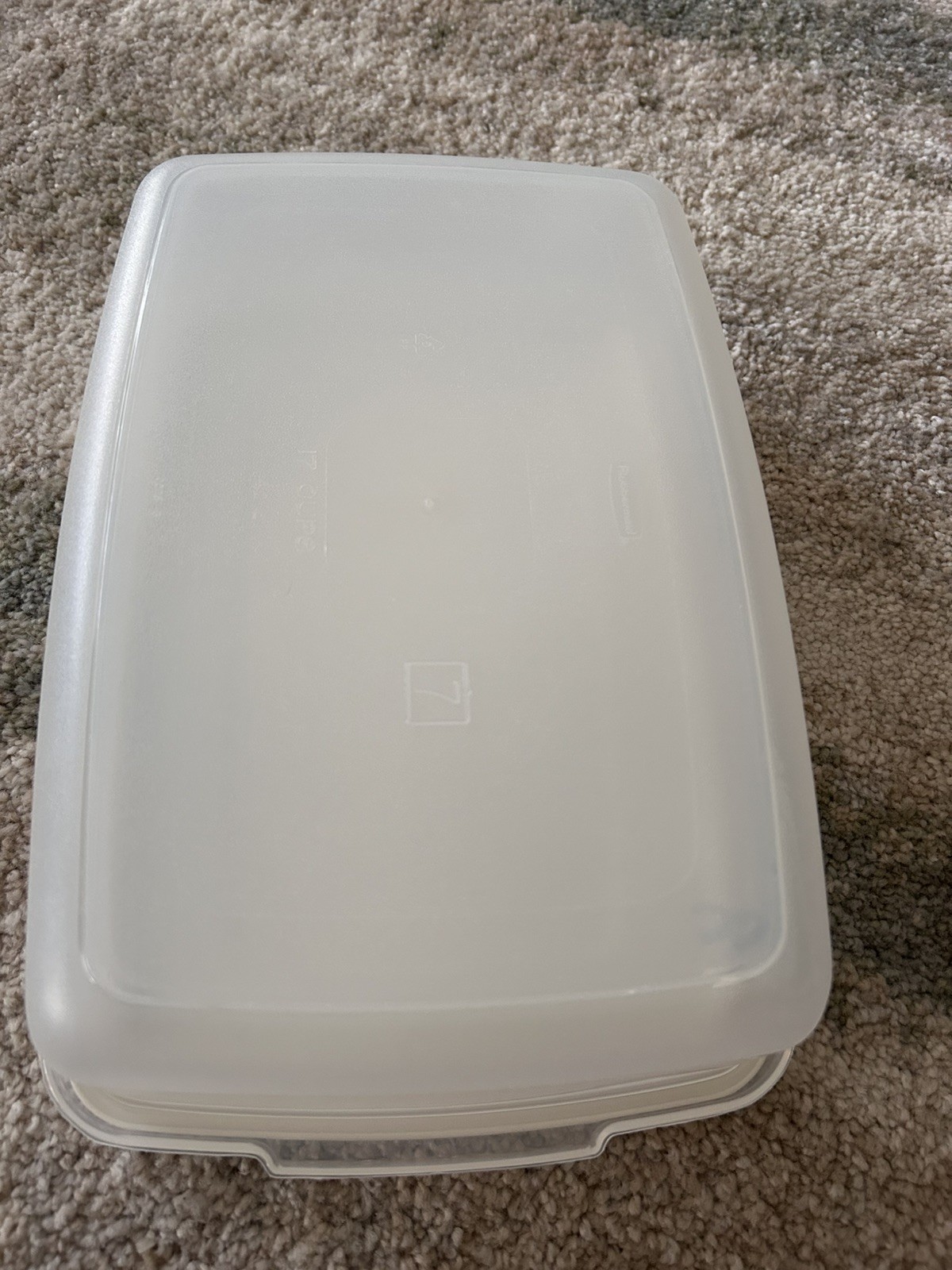 Rubbermaid Servin’ Saver #7 17 Cup Storage Container Rectangle 0006 USA with lid