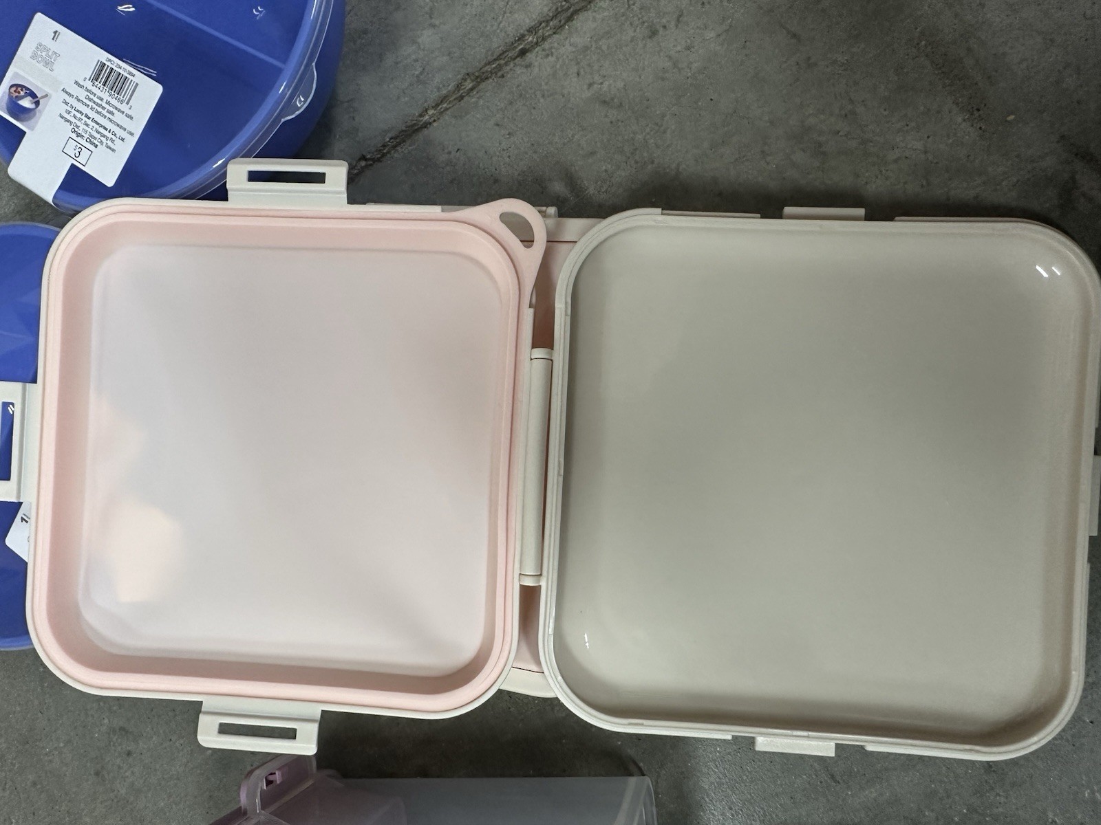 Lot Of 7 Food Storage Containers – Pizza, Sandwich, Pasta/Rice, Split Bowl