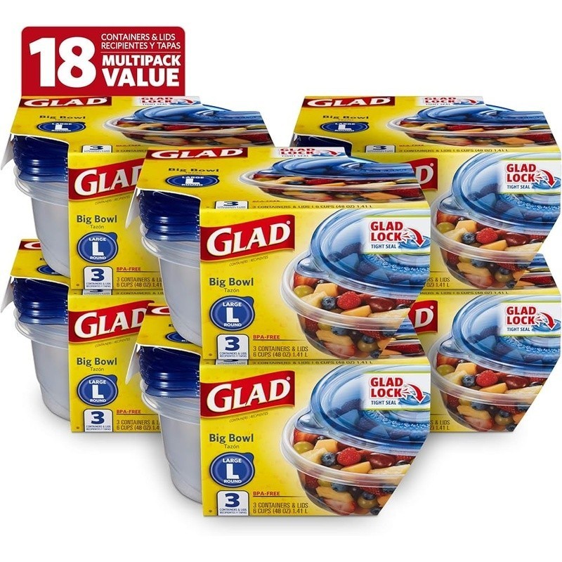 BPA Free Mini Round Food Storage Containers 4oz Snack Containers Set of 8 New