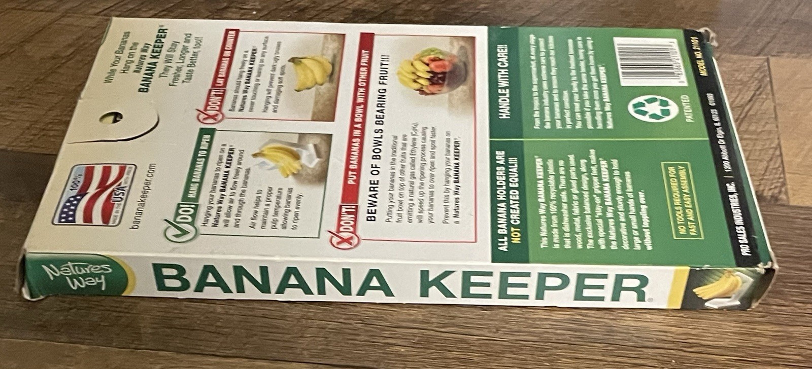 Natures Way Banana Keeper 21101 USA Strong Durable Easy to Clean Dishwasher Safe