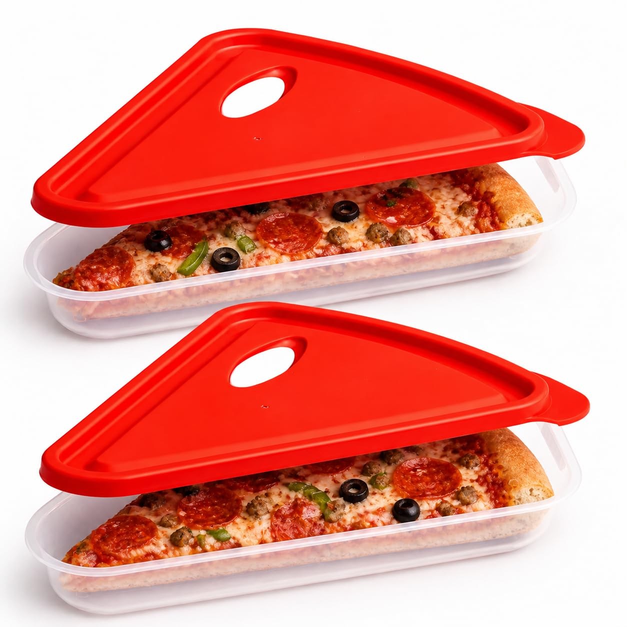 Reusable pizza containers with Lids to Leftover Organization fridge storage
