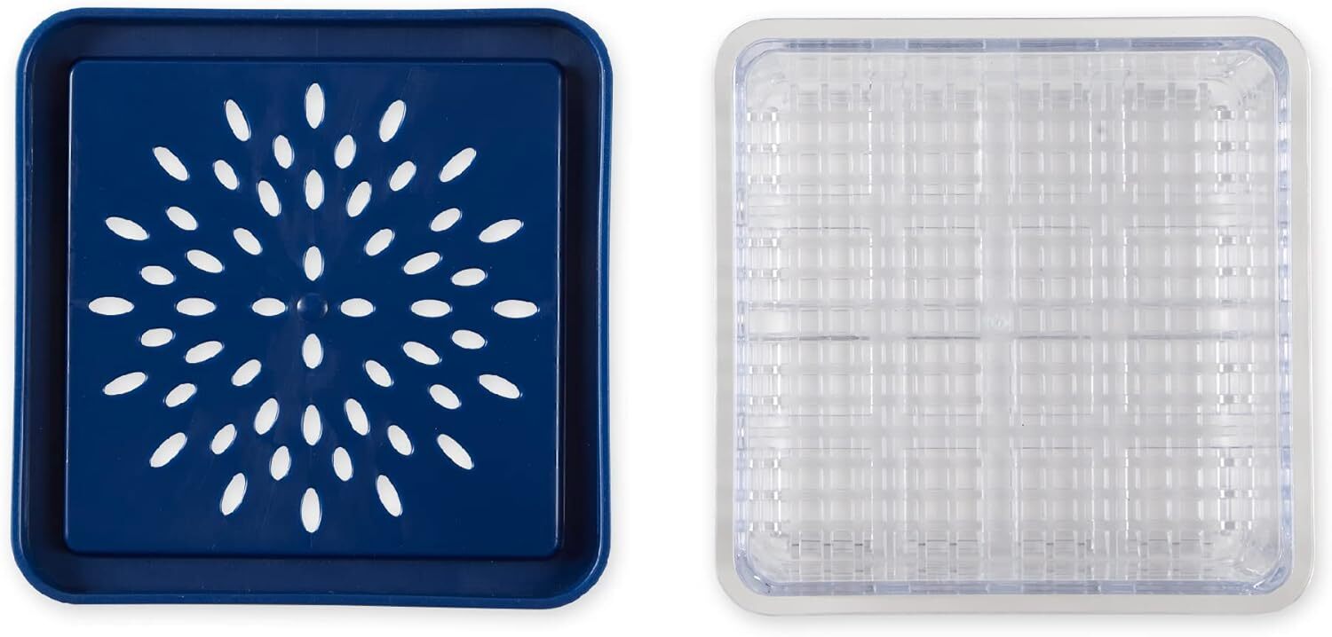 RSVP International Reusable Food Storage Collection Berry Keeper Set,Red
