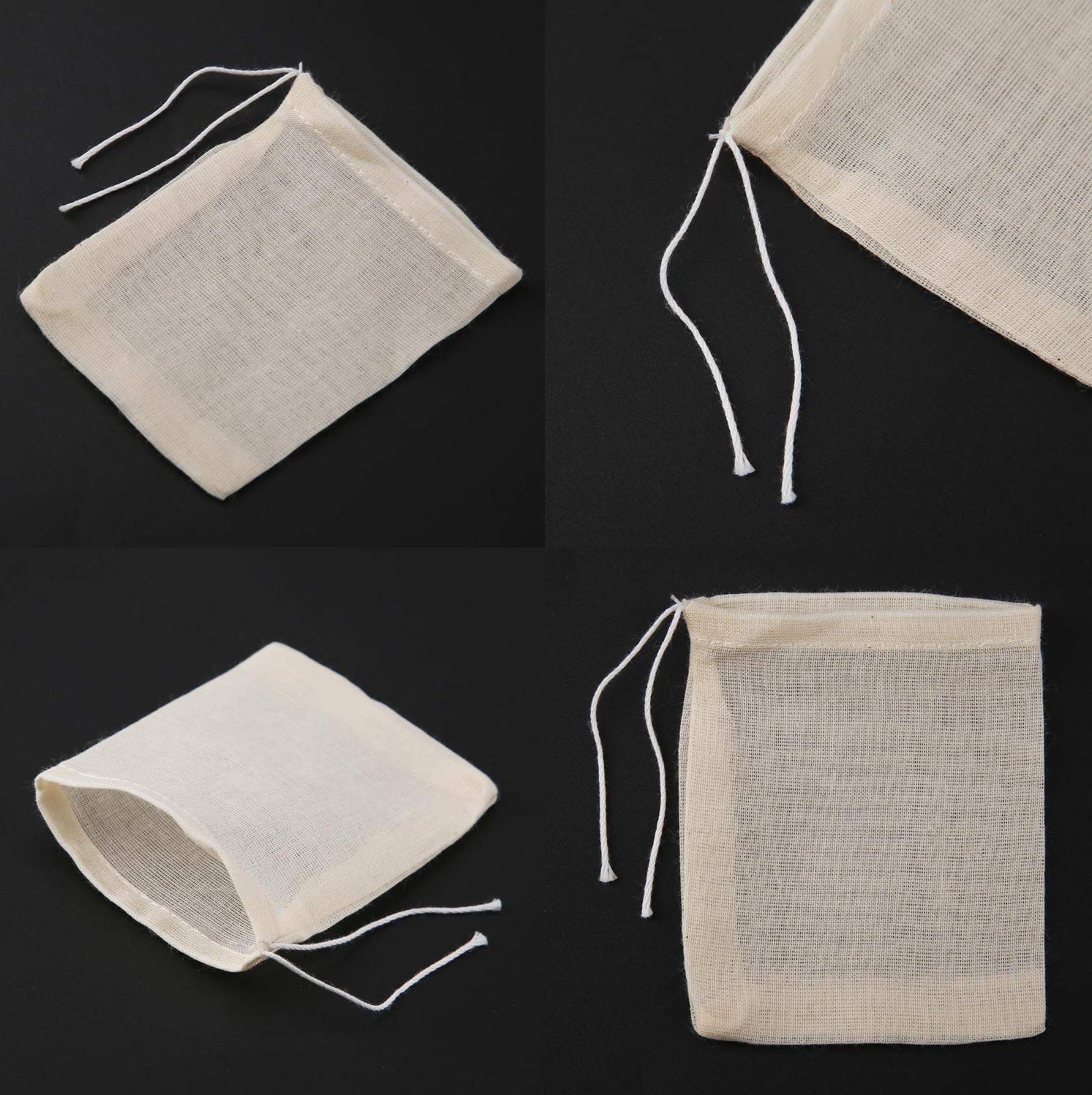 ICEYLI 30 Pcs 4 x 6 Inches Natural Unbleached Cotton 4 x 6 Inches,