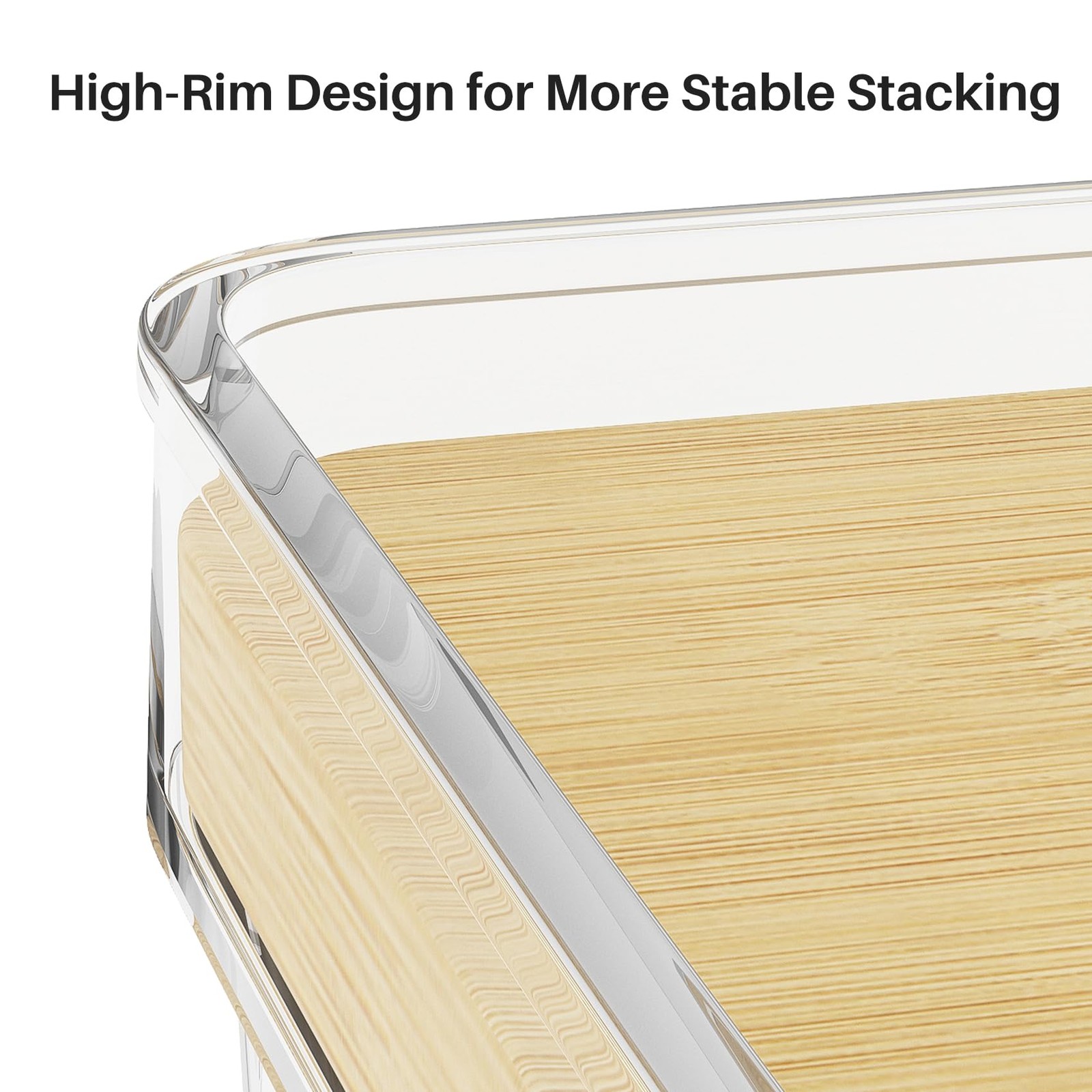 2 Set Pantry Organizer and Stackable Storage Kitchen,Sturdy and Durable Stora…