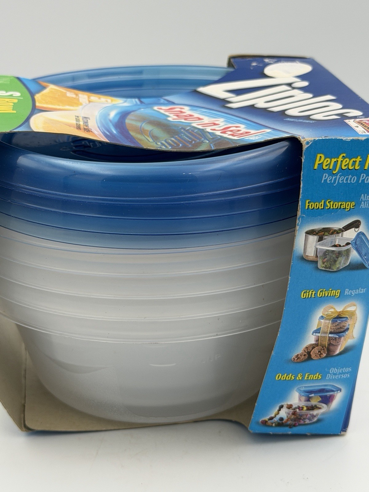 Ziploc Snap ‘n Seal Bowls Containers Size SMALL & Lids 5-Pack (14oz, 1 3/4cup)