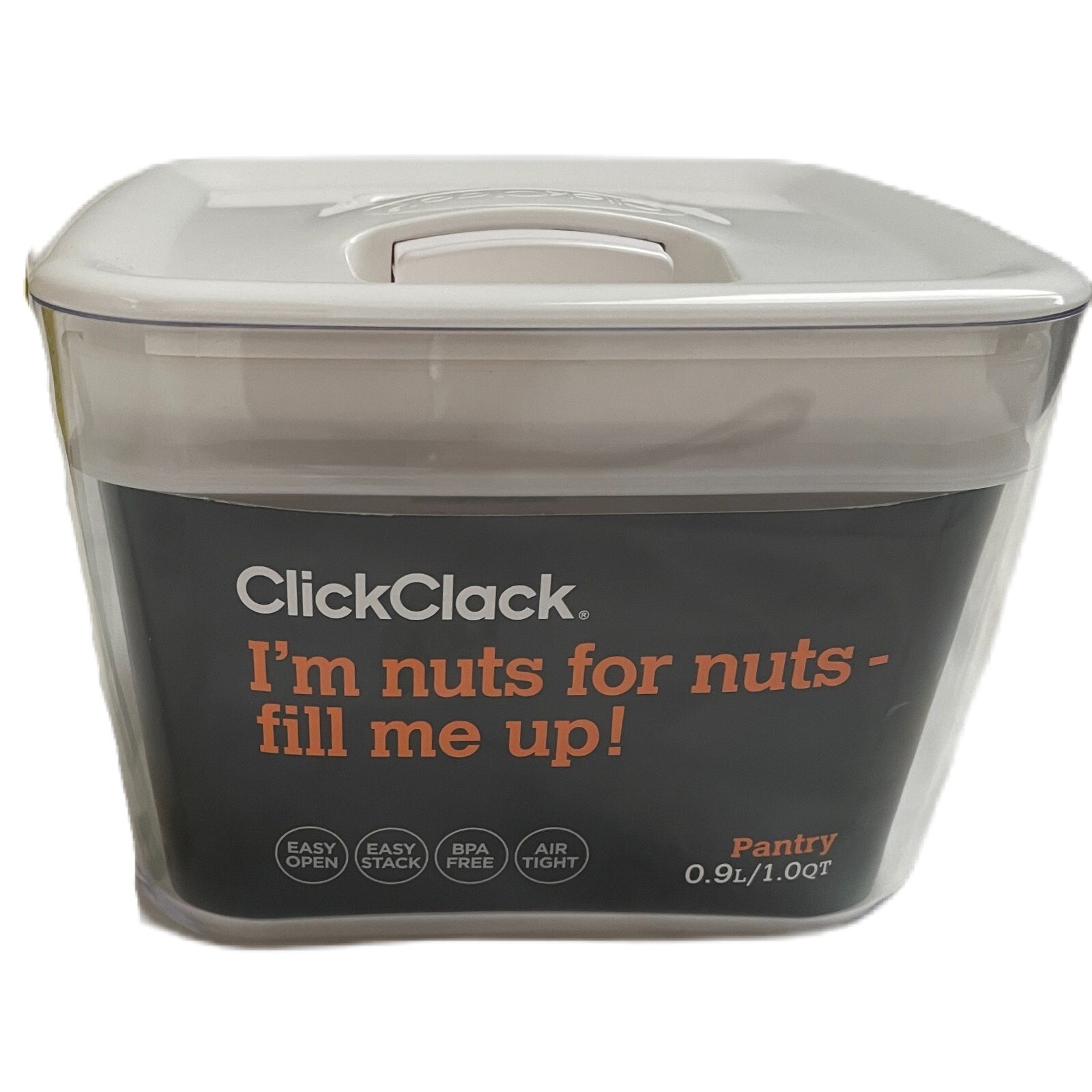 ClickClack Pantry Food Storage Container Airtight BPA Free Stackable 0.9L 1QT