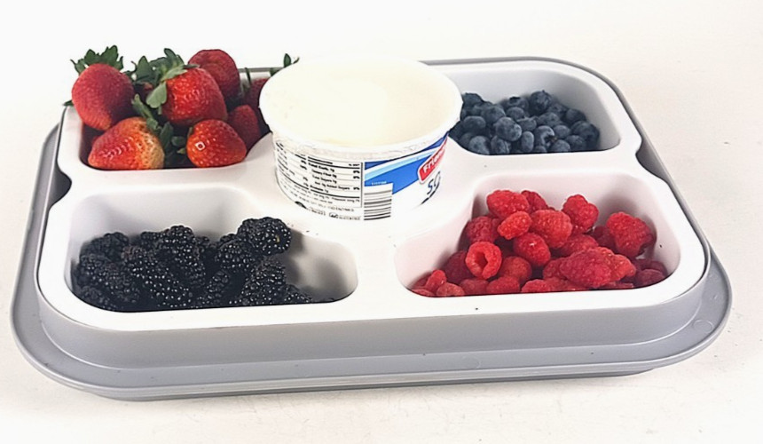 Rectangular Cake/Cupcake Carrier/Keeper – Relish Tray/Carrier, 2 sets