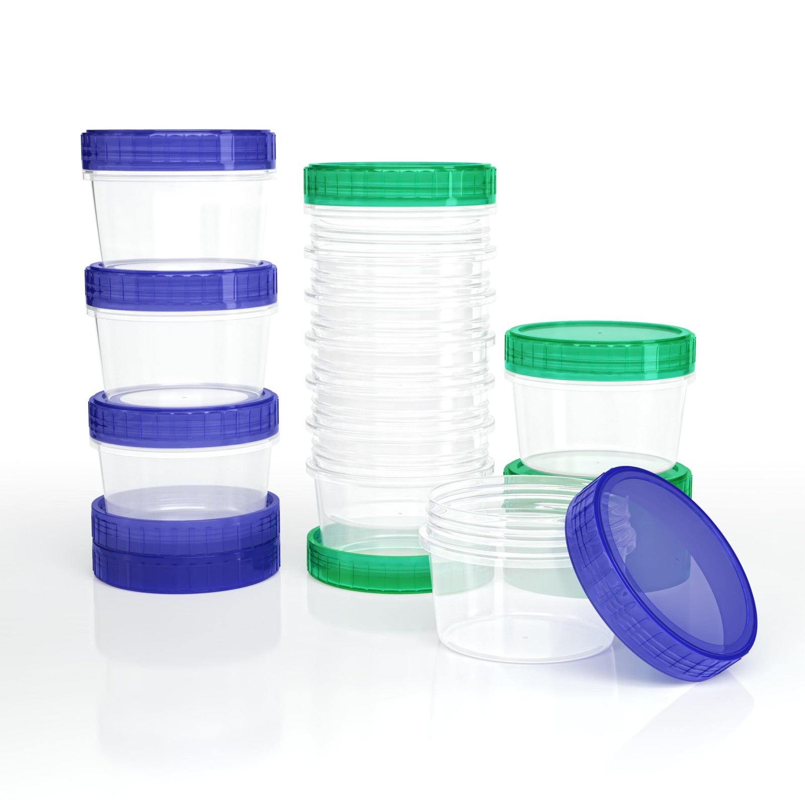 Salad Dressing Container Reusable 12 Pcs – 2 Oz Sauce Container to Go With Le…
