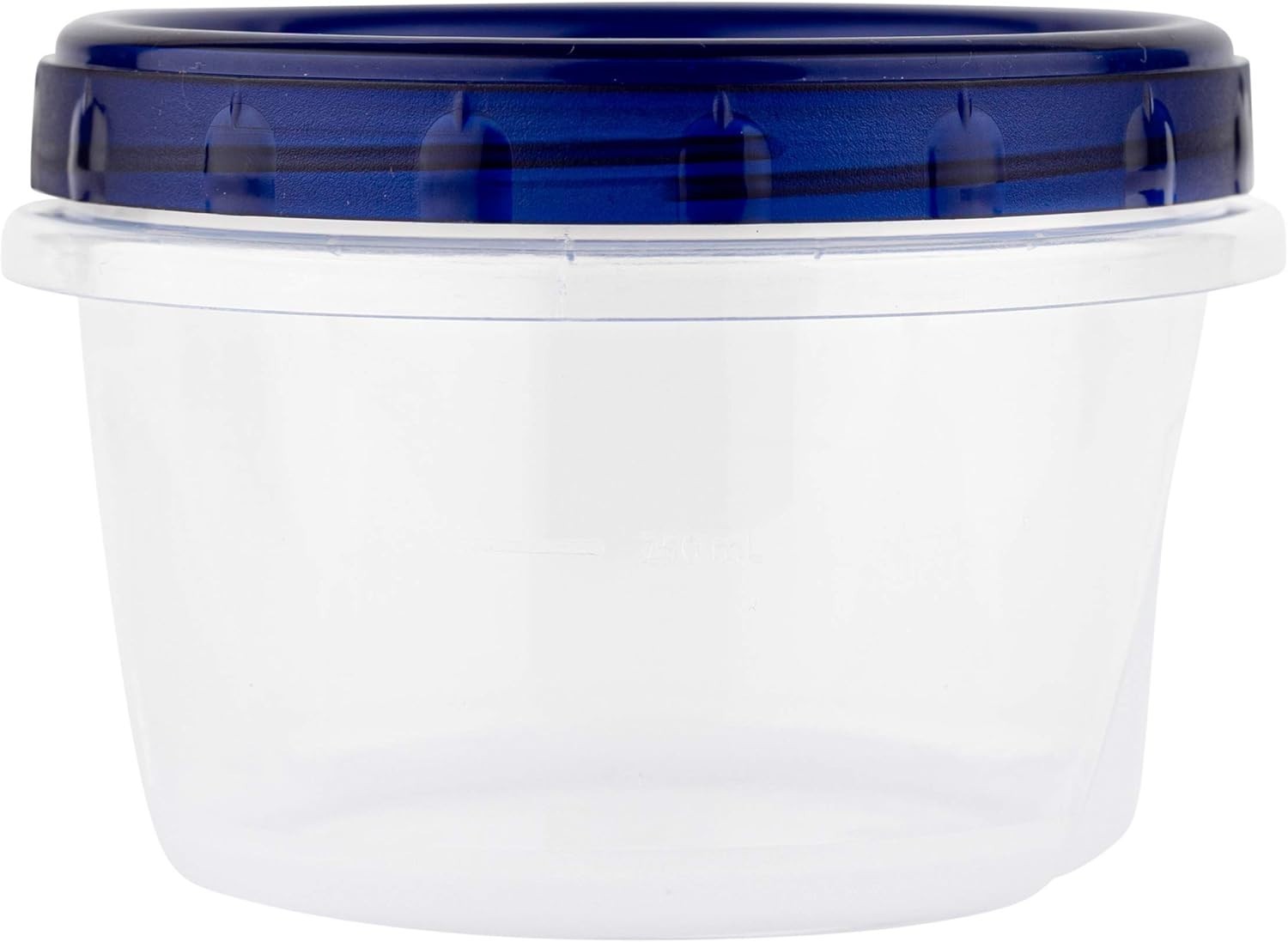 Deli Containers Clear bottom With blue Top Twist on Lids Reusable, Stackable,…