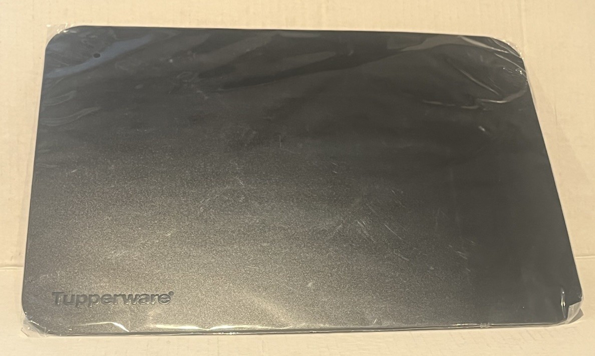 Tupperware Flexible Cutting Mat Board 12” Black New
