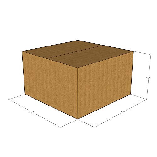 17x17x10 Corrugated Shipping Boxes 32 ECT Single-Wall, 5/Pack