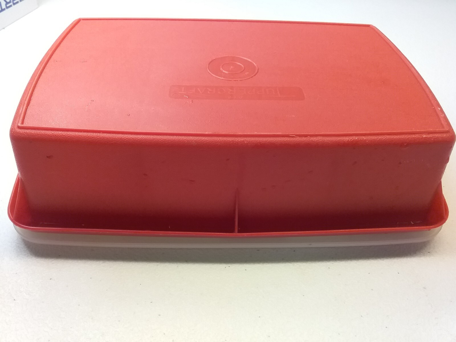 VINTAGE TUPPERWARE TUPPERCRAFT ORGANIZER 767-2 INSERT TRAY 786-2 LID 769-2 RED