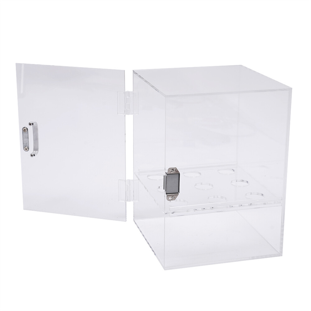 9 Holes Ice Cream Cone Holder, Clear Acrylic Display Cabinet for Dessert Shop