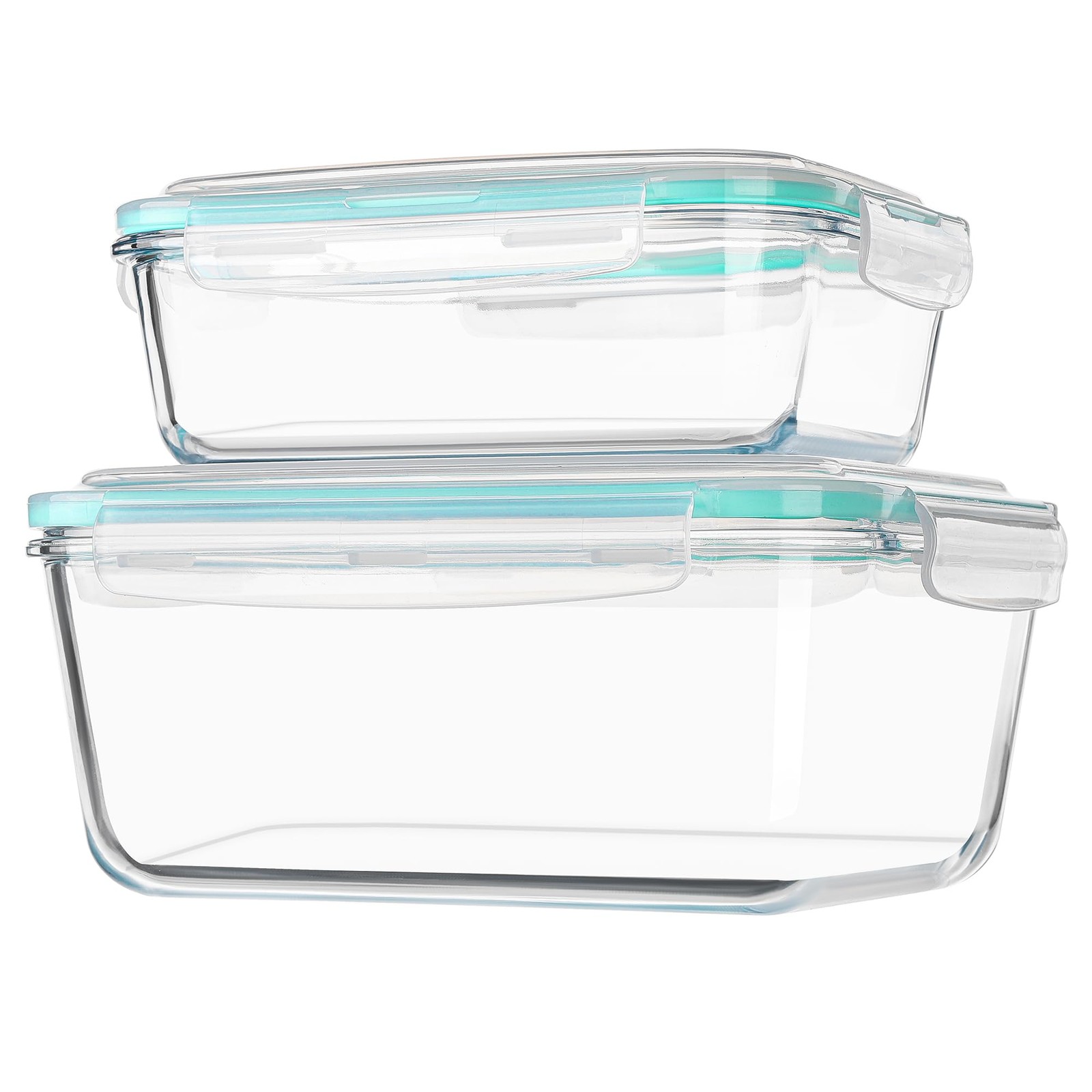 122oz+50oz Large Glass Food Storage Containers with Airtight Lids, Big Glass …