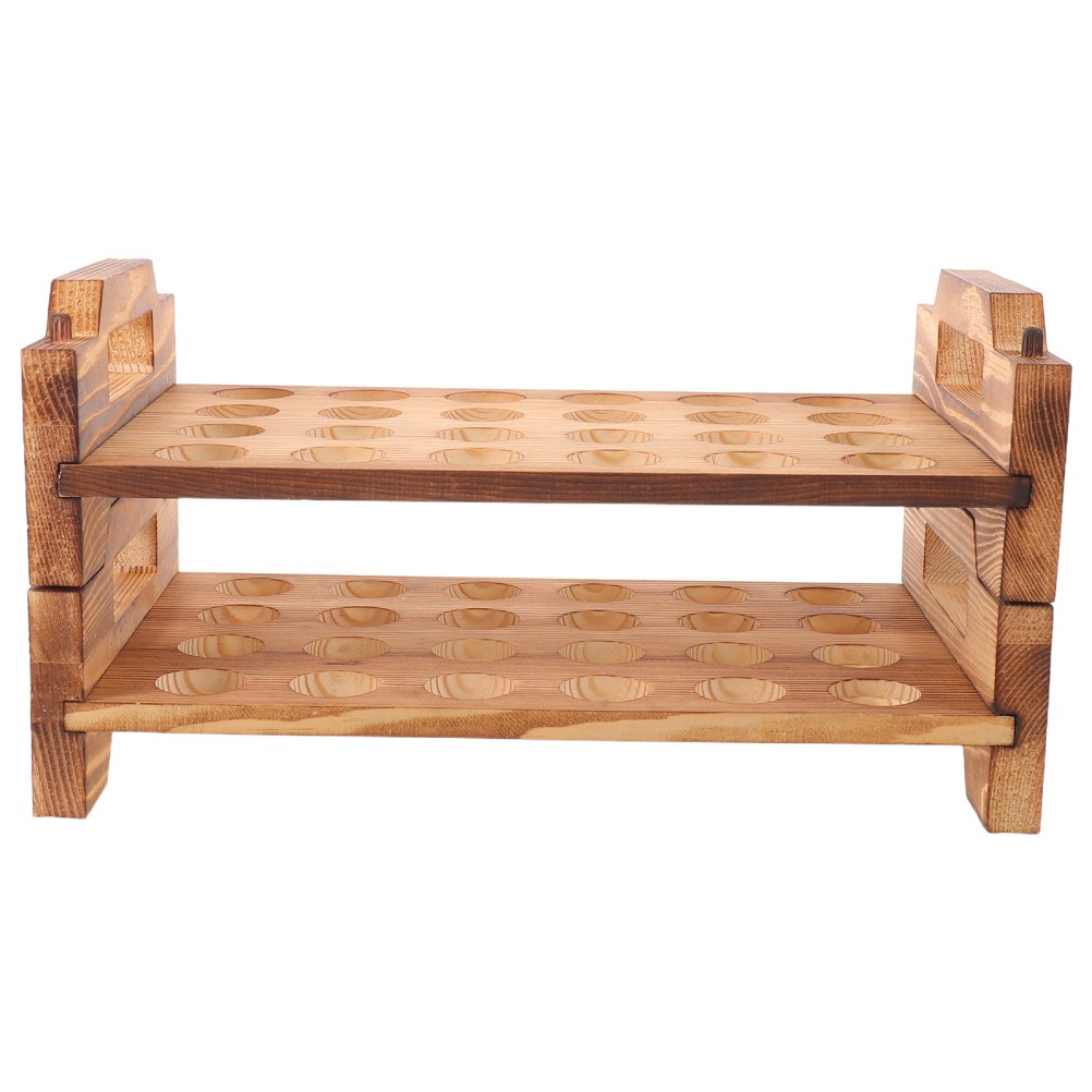 Wooden Quail Egg Rack Novelty Easter Holder Countertop Storage Eggs