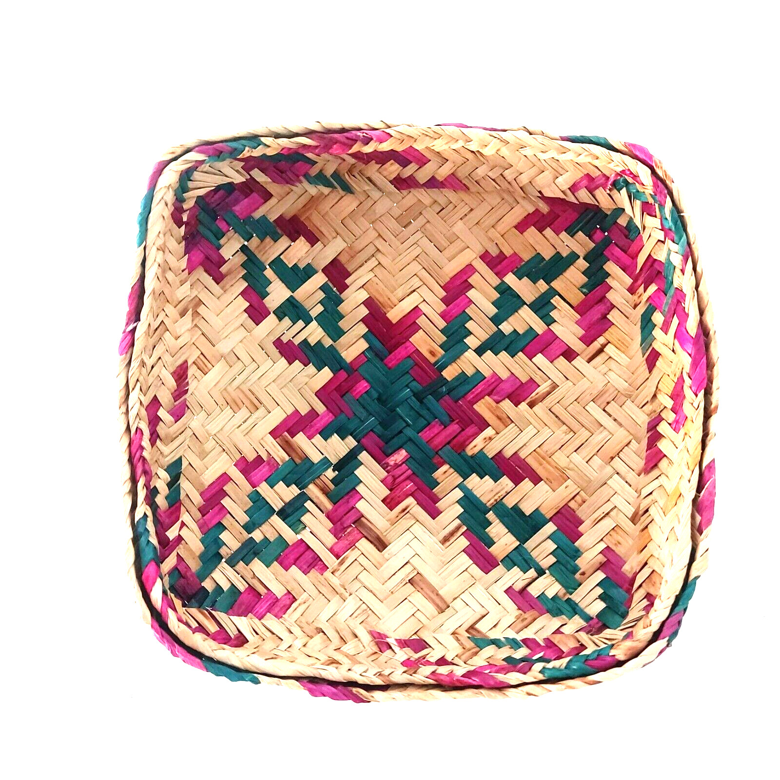 Eco Friendly Natural Reed Leaves Woven Handmade Kitchen Food Fruit Storage New