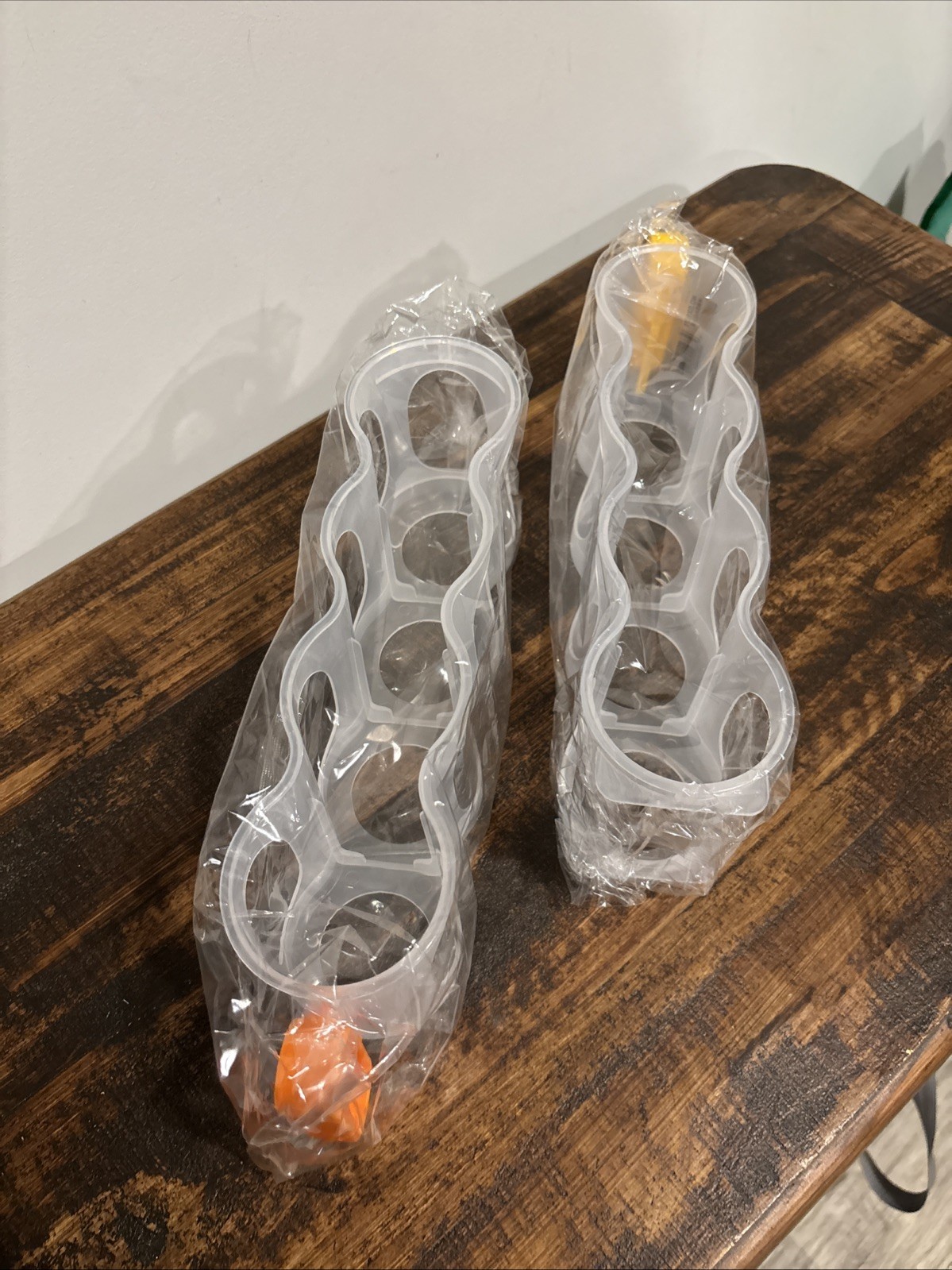 Portable Can Organizer For Refrigerator/On The Go, 2 Count, Yellow & Orange