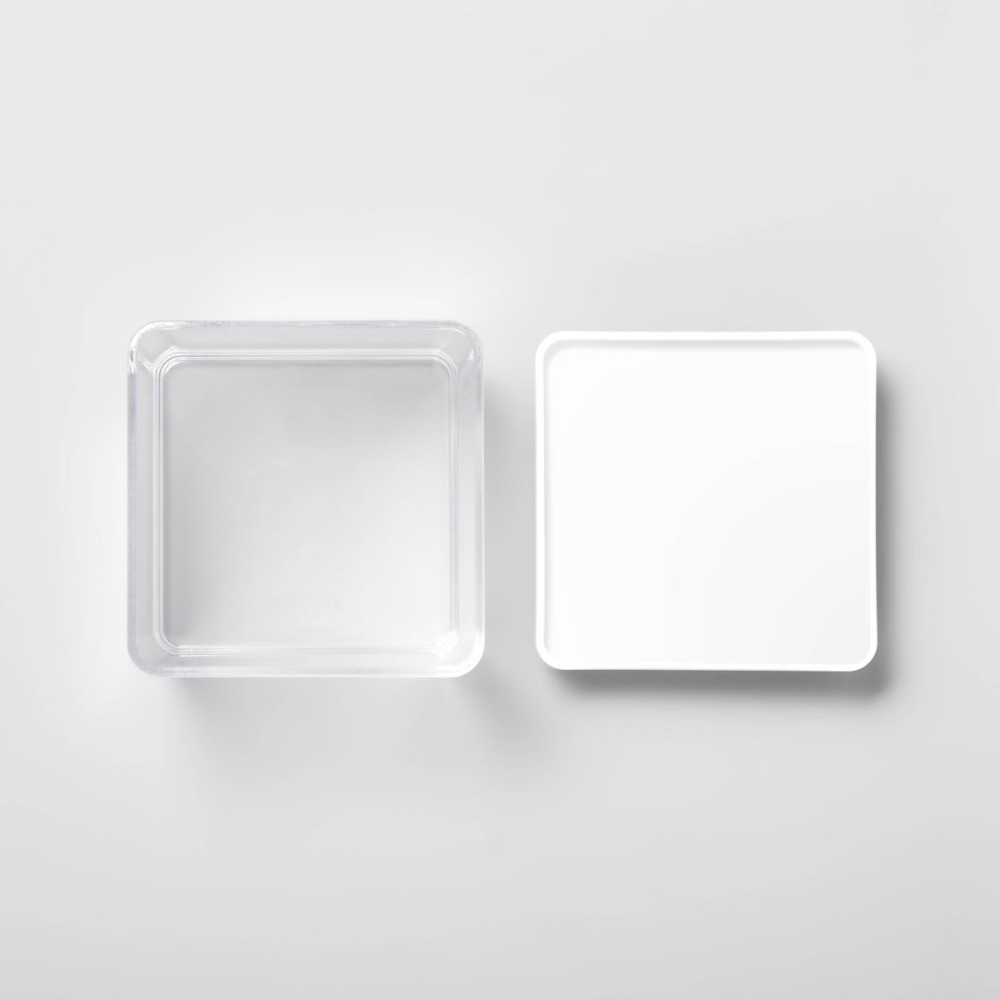 2.75c Short Square Plastic Food Storage Container – Brightroom