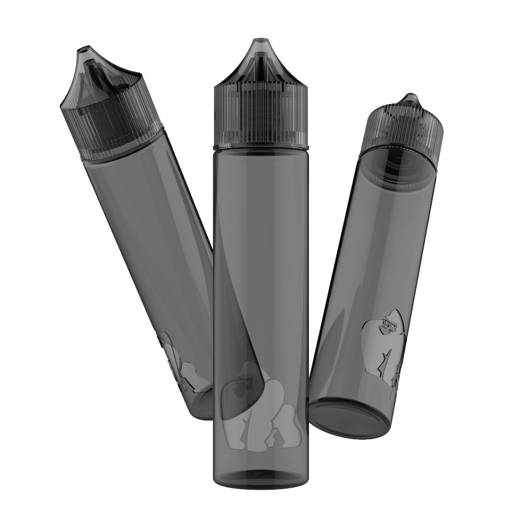 CHUBBY GORILLA 60ML LDPE SOFT AUTHENTIC PET BOTTLES (10pack) BLACK