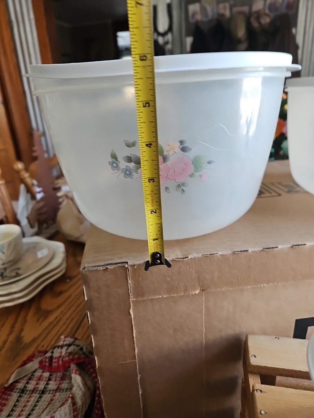 Pfaltzgraff Tea Rose Vintage Freezette II Plastic Container Set EUC – RARE ITEM!