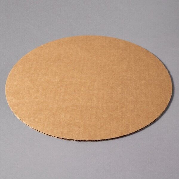 White Corrugated Cake/Pizza Circle Cardboard Single Service/Uncoated 100Case 16″