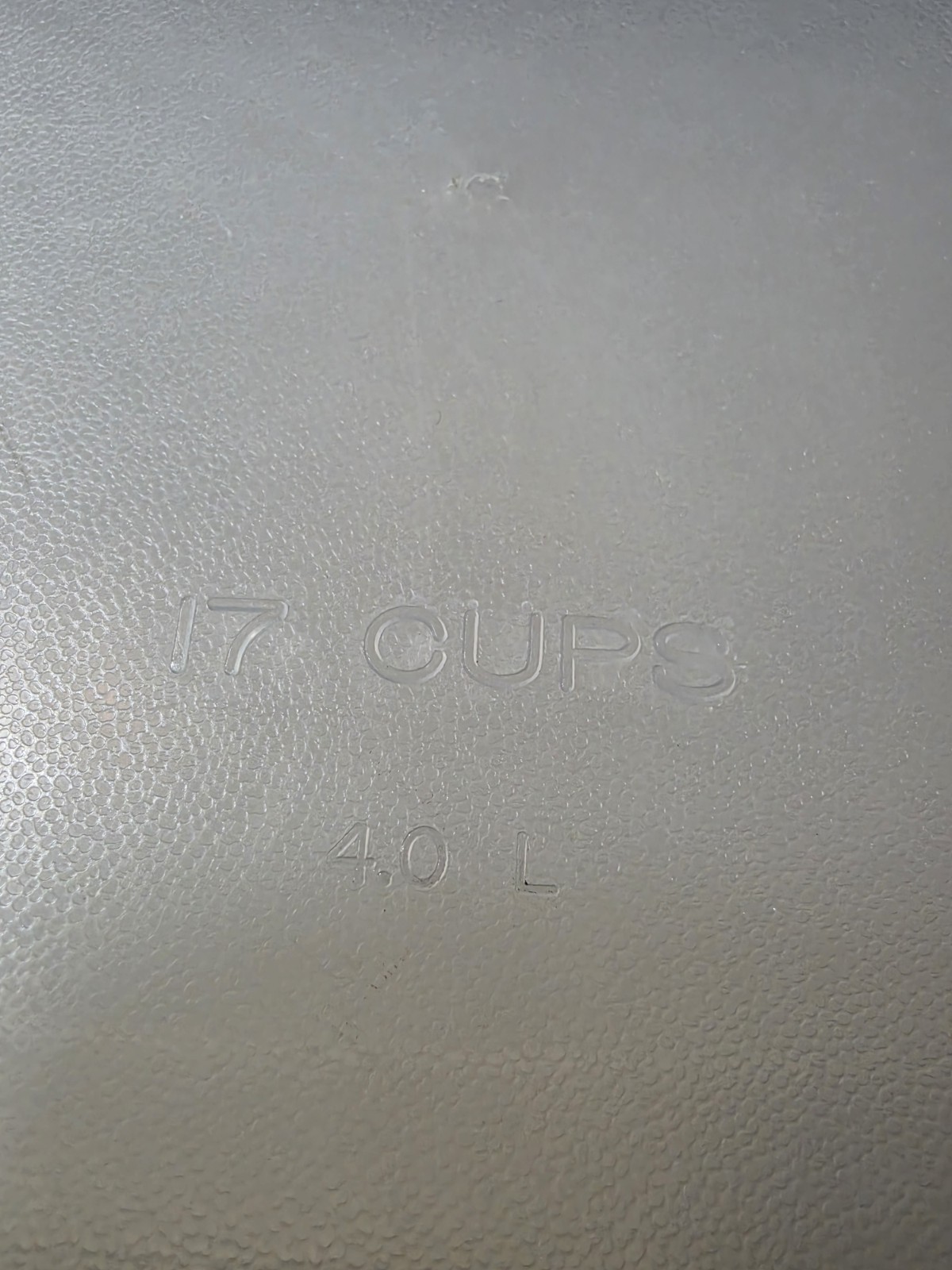 Vintage Rubbermaid Servin Saver #7 Rectangle 17 Cup Container Sheer w/Almond Lid