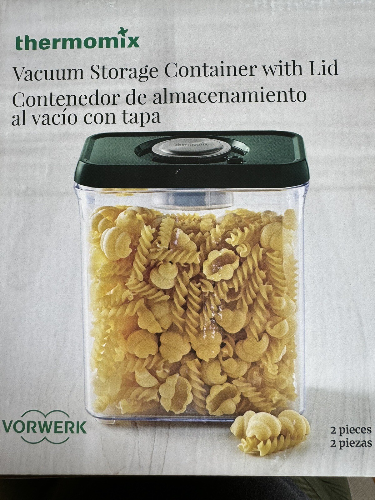 Thermomix Vacuum Storage Container With Lid And Built In Pump
