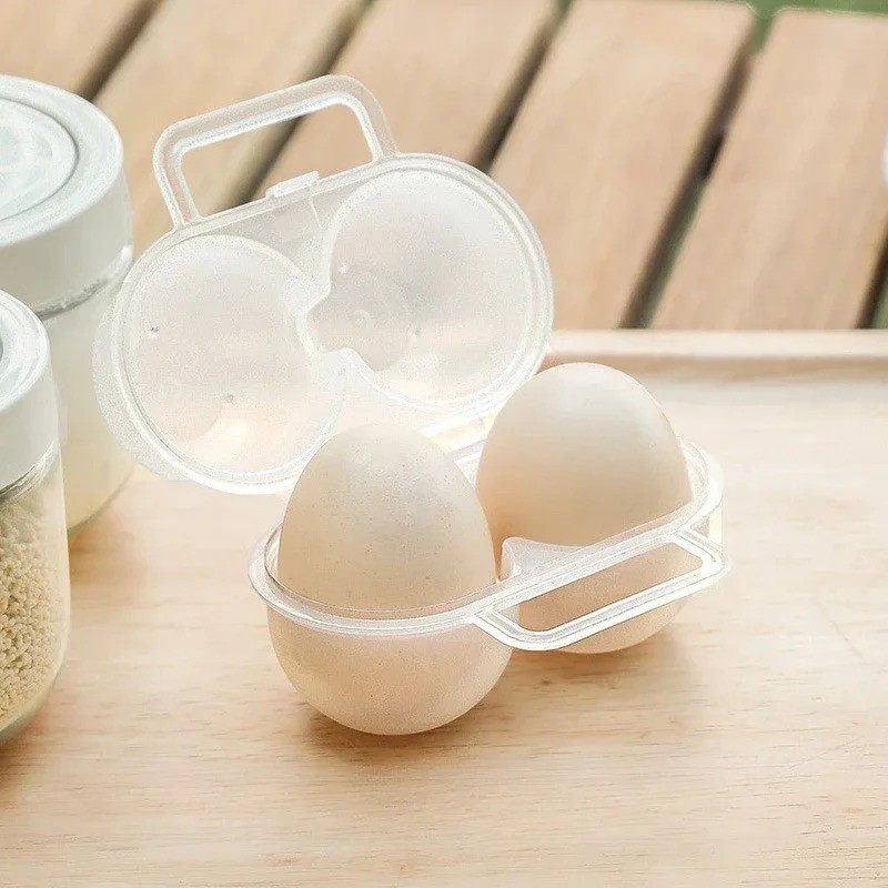 1 pc Portable Egg Storage Box – Durable and Compact for Travel or Kitchen Use