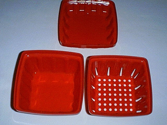 Fresh Vegetable Freezer and Refrigerator Food Keeper 3 piece 1 qt Container NEW