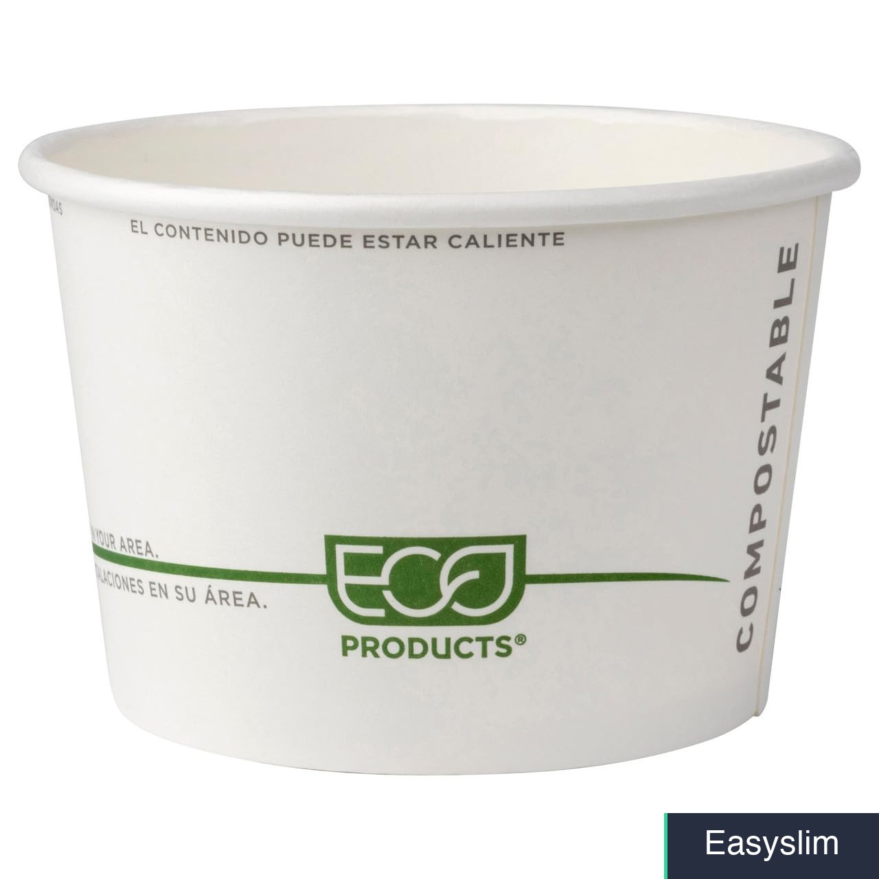 Compostable Food Bowls 16oz Case 500 PLA Lined Paper Round Containers
