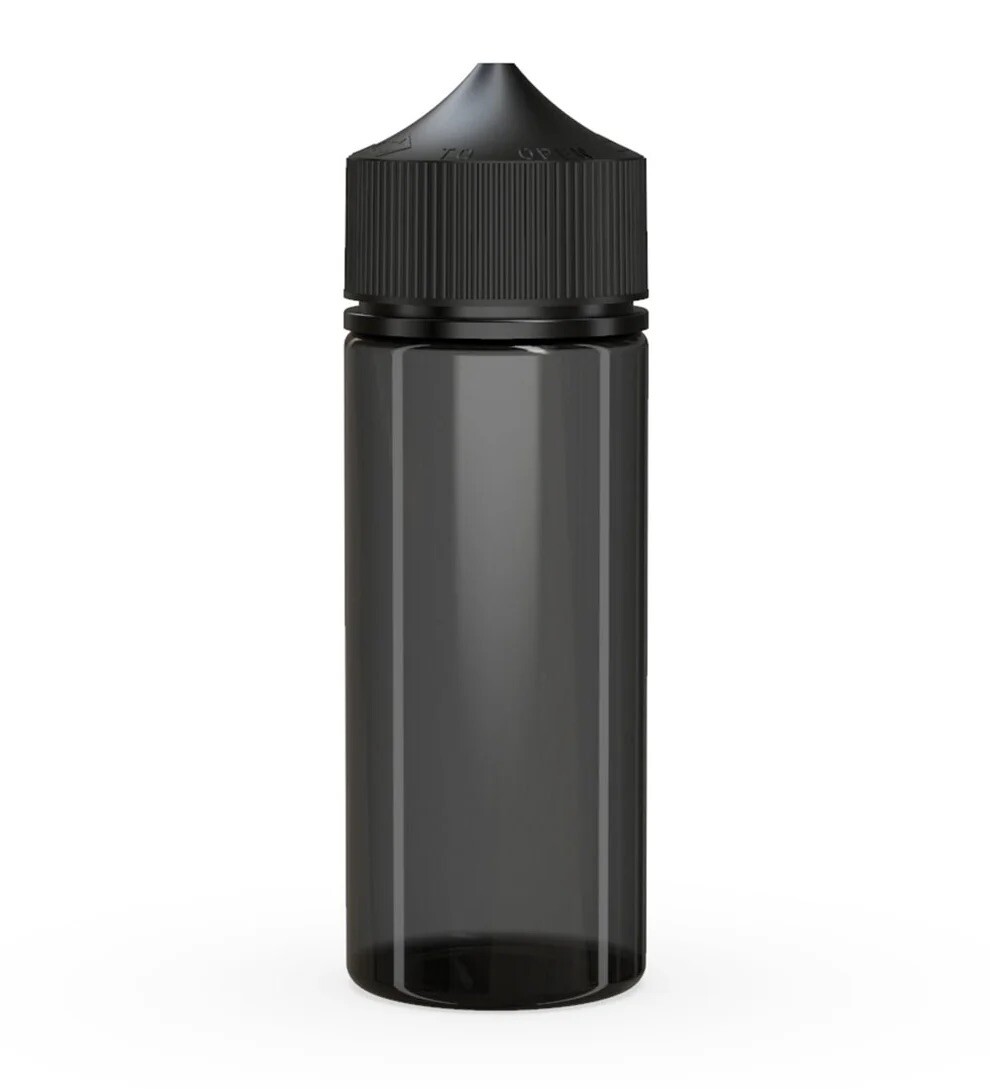 CHUBBY GORILLA V3 AUTHENTIC BOTTLES 120ml (400pack) TRANSLUCENT BLACK/BLACK LID