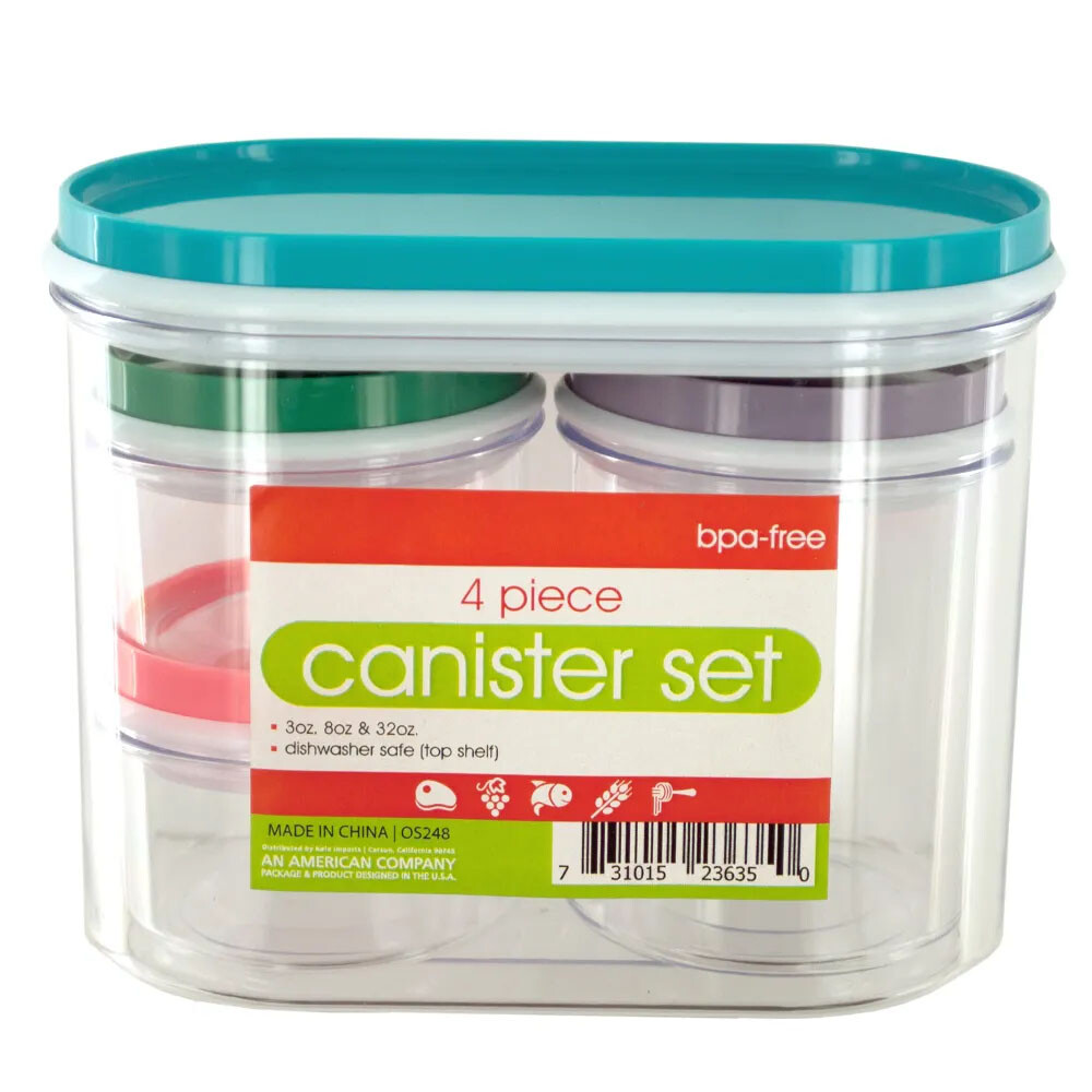 Kole Imports – Canister Set, Multi-Purpose Nesting