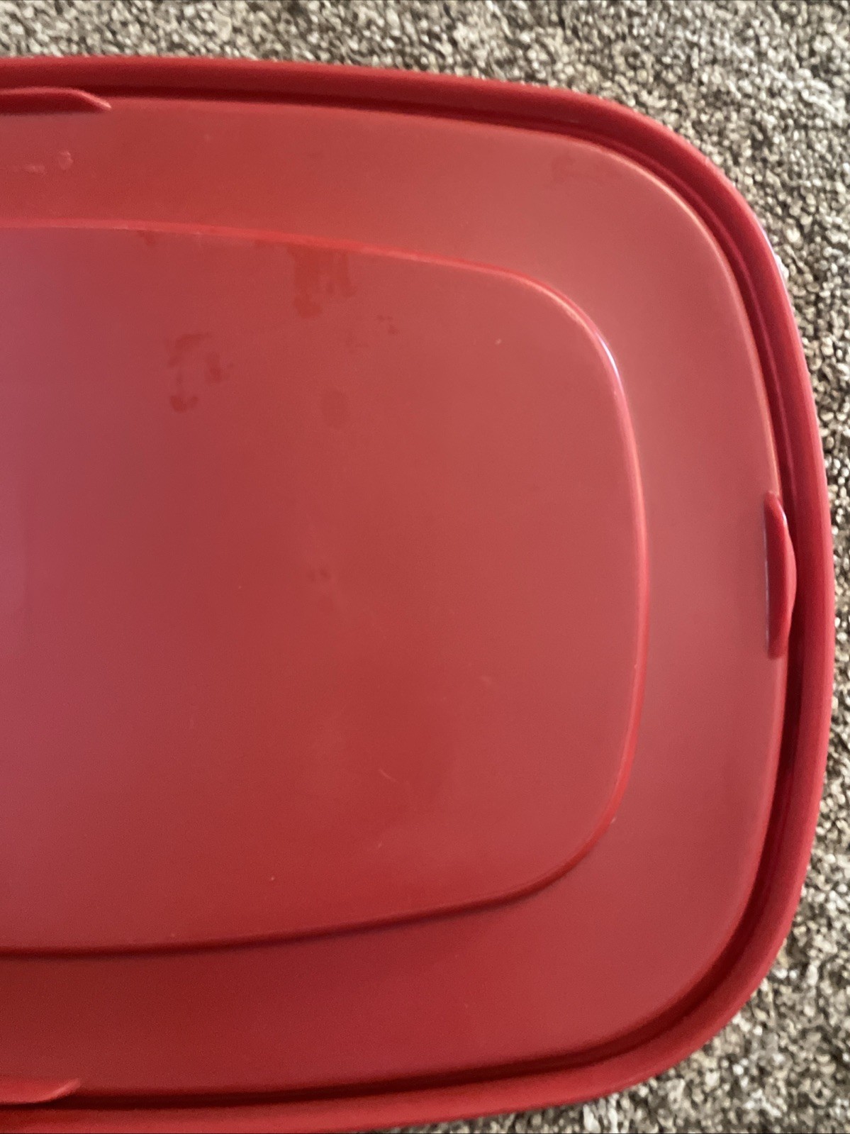 Rubbermaid Replacement Lid ONLY 7J75 Red Rectangular Food Storage Cover